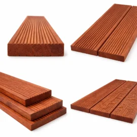 Decking kayu merbau tampak berbagai sisi