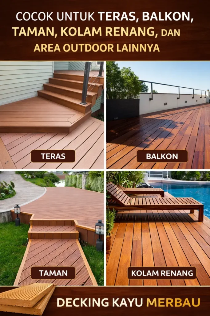 jasa pasang decking kayu merbau